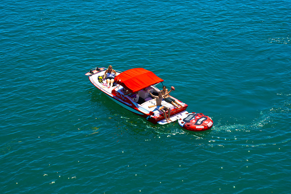 Go boating at Emerald Cove Resort