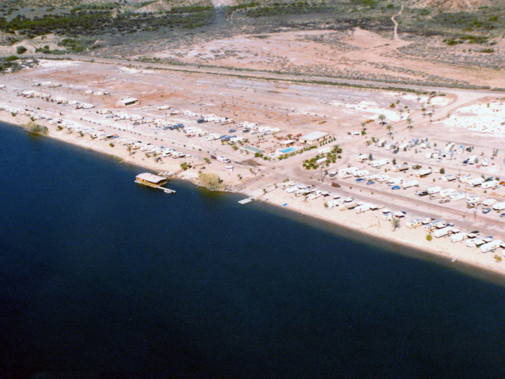 Ariel photo of Emerald Cove Resort 1980s